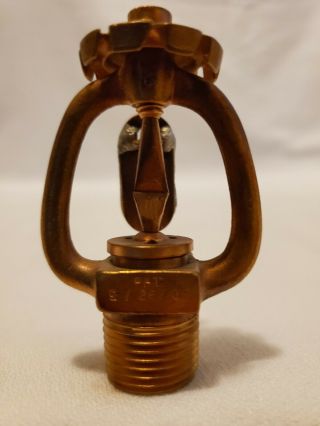 Vintage Antique 1906 International Model B Brass Upright Fire Sprinkler 2