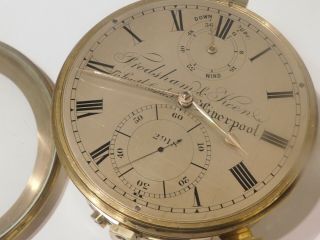 ANTIQUE FUSEE MARINE CHRONOMETER CLOCK BY FRODSHAM & KEEN,  ENGLAND. 2