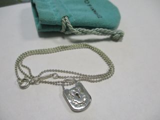Tiffany & Co.  Vintage Lock Charm Pendant Sterling Silver w/pouch 15 