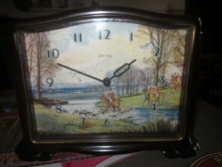 Rare Vintage Smiths Musical " A Hunting We Will Go " Bakelite Clock Bad Wolf