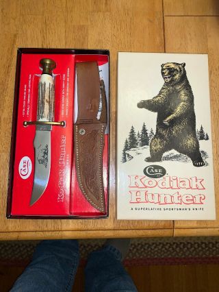 1980 Vintage Case Xx India Stag Kodiak Hunter Knife -