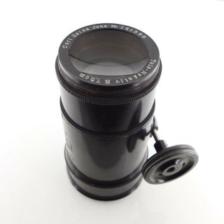 Vintage Carl Zeiss Jena Tele Negative 7.  5cm Lens