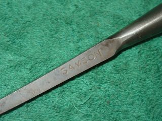 Vintage Samson 1/4 " Socket Chisel Woodworking Chisel 12 - 3/4 " Loa Made In Usa
