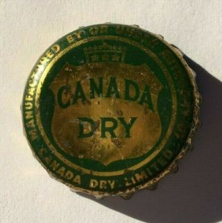 Canada Dry Soda Bottle Cap; Toronto,  Canada; Cork