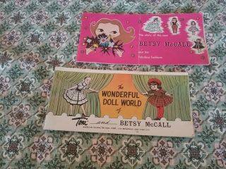 Vintage Betsy Mccall Doll Booklet 1950s Advertising Book Ephemra Toni Tiny Tear