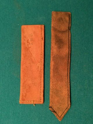 Us Army Spanish American War Period Knife & Fork Leather Protectors Haversack