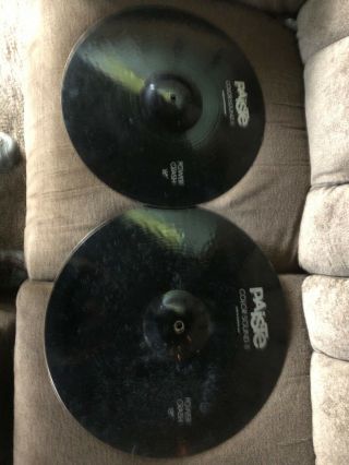 Vintage Paiste Color Sound 5,  16” And 18” Powercrash Cymbals Made In Switzerland