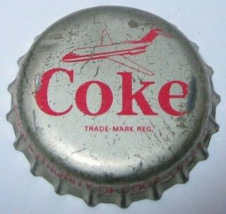 Coca - Cola Coke Soda Bottle Cap; Airplane Game Cap; Toronto,  Canada; Cork