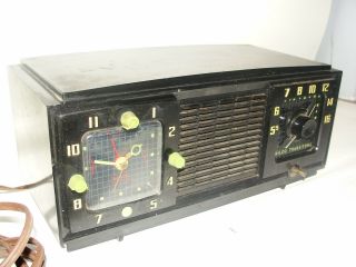 Vintage 1950s Philco Transitone Clock Radio,  Model B710 Bakelite Parts 2