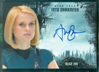 Star Trek Beyond Alice Eve As Carol Marcus Autograph Card
