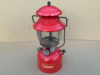 Vintage Coleman 200a Lantern,  Single Mantle Red Dated 4/57