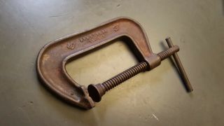 Vintage Armstrong C Clamp Tool 78 - 543 3 " Chicago Usa Slotted Jaw For Pipe