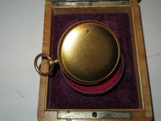 Vintage Lufft Compens.  No.  22494 Barometer Altimeter Gilded Wooden fitted box 3