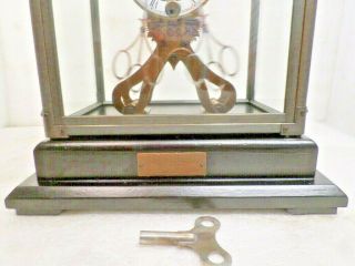 Antique Style Brass Scissors Clock With Brass/Glass Dome - Clock 3