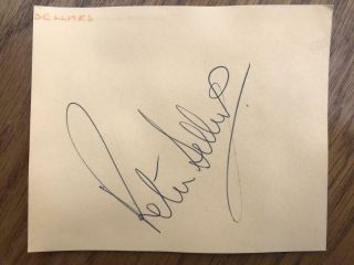 Vintage Peter Sellers Signed Autograph Album Page