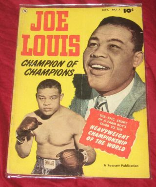 1950 Joe Louis Fawcett Boxing Comic Champion Of Champions