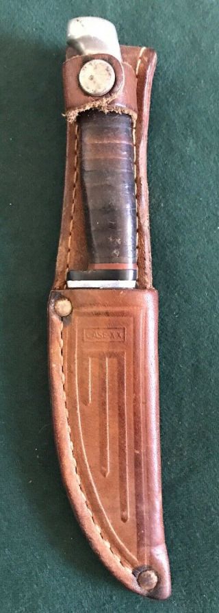 Case Xx Usa Vintage 1965 - 1969 Model - 323 - 3 1/4 Hunting Knife With Sheath Os.