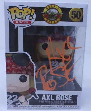 Axl Rose Signed/autographed Guns And Roses Funko Pop.