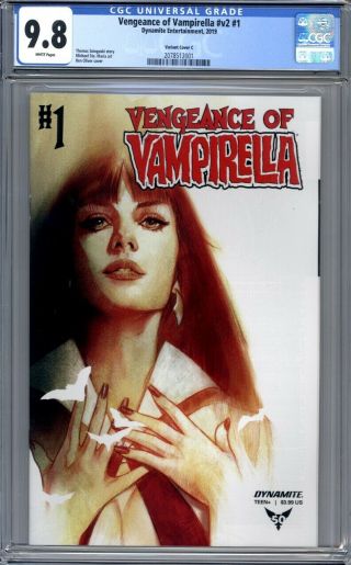 Vengeance Of Vampirella 1 Ben Oliver Variant Cover 1st Print Cgc 9.  8
