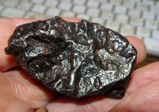 186 Gm.  Canyon Diablo Iron Meteorite ;museum Grade With Stand And Label.  4 Lbs