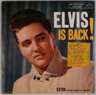 Elvis Presley: Is Back Us Rca Lpm 2231 Mono Og ’60 R&b Rock Lp Nm - Vinyl Hear