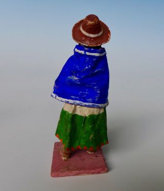 Old Peruvian Peru potato paste folk art figure 4 5/8 