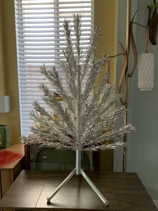 Vintage Evergleam 4 Ft.  40 Branch Aluminum Christmas Tree & Stand