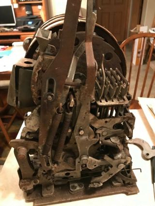 Five Cent Early Mills Slot Machine Mechanism guts parts vintage rare cherry 3