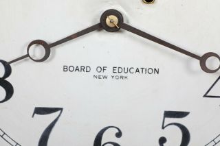 Chelsea No.  1 Oak Weight Driven Regulator Clock in NYC School System 3