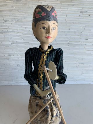 Indonesian Theater Puppet / Javanese Shadow Stick Puppet Doll - Wayang Golek