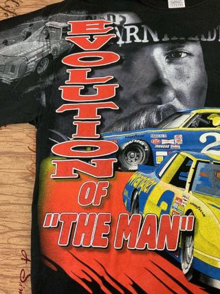 Vintage Evolution of The Man Dale Earnhardt US MADE Chase Authentic Shirt Size L 3