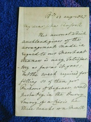 Prime Minister Lord Palmerston - Good Autograph Letter Signed