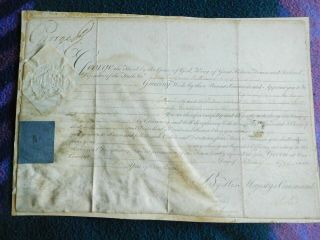 King George Iii Good Signature To A Document
