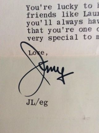 1981 Jerry Lewis Autographed Letter From Muscular Distrophy Association