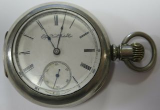 1887 Elgin Grade 102 Model 3 Class 5 Lever Set 11j 18s Pocket Watch
