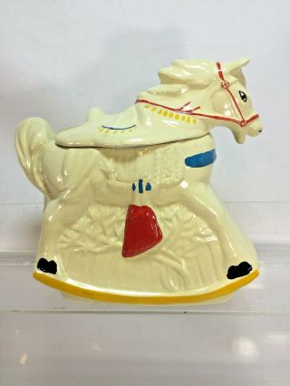 1948 Mccoy Hobby Horse Vintage Cookie Jar Rocking Horse Cookie Jar (cl)