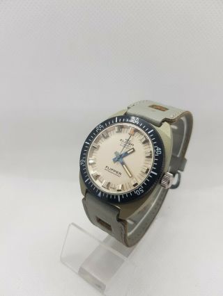 Vintage Diver Fortis Eloga flipper Men ' s watch 3