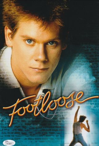 Kevin Bacon In - Person Signed 8x12 Footloose W/ Jsa Authentication K13911
