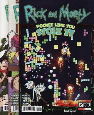 Rick And Morty: Pocket Like You Stole It 1,  2,  3,  4,  5 Oni Press Comics Complete &