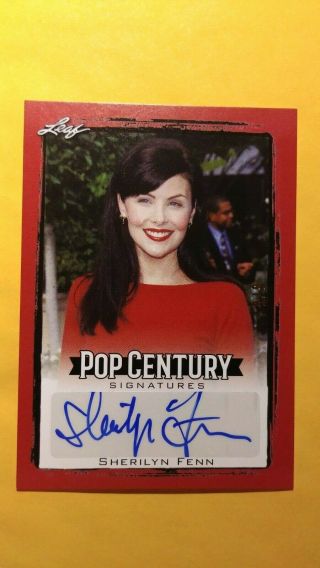 2017 Leaf Pop Century Sherilyn Fenn Red 5/5 Auto Autograph Signatures Ba - Sf1