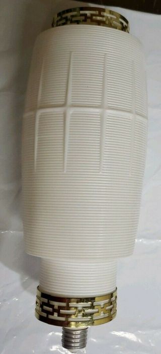 Beehive Lamp Vintage Mid Century Retro Shade Only White 13 " Danish Cone 719