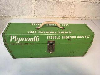 1969 Plymouth Trouble Shooting Contest Toolbox Mopar Vintage Road Runner Hemi 69