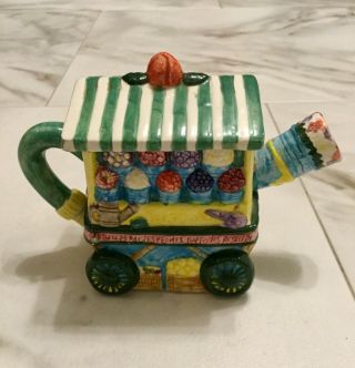 Teapot : Ceramic Decorative TeaPot - Hand Painted 2