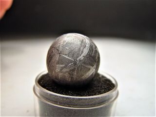 Unique Specimen Gorgeous Etched Gibeon Iron Meteorite Sphere 22.  9 Gms