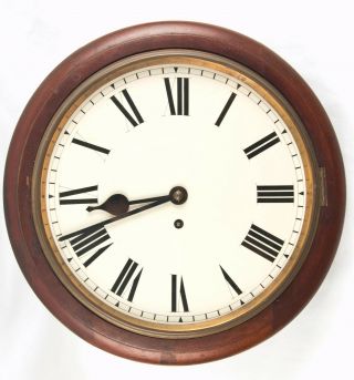 English Mahogany Chain Fusee Dial Clock @ 1900 Good Coventry