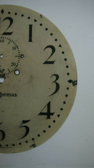 antique Seth Thomas no.  2 weight wall regulator clock dial face 3