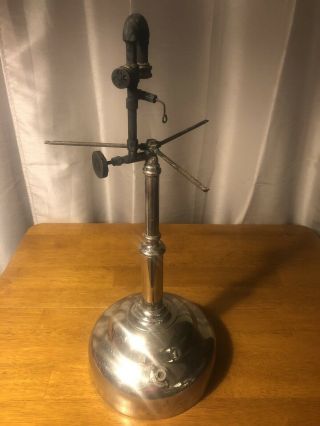 Vintage Agm P67 Table Lamp.  Very Rare Model.  Single Mantle.  But Complete.