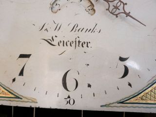 Good Longcase Clock Moon Dial and Movement.  Banks Leicester.  GWO.  c1815 3