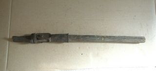 Antique 1907 Cast Iron & Wood Handle Barbed Wire Fence Stretcher Repair Tool