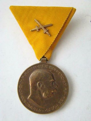 Austro - Hungary Empire Interesting Medal For Signum Memories Order